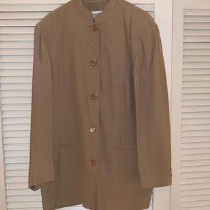 Liz Claiborne  taupe jacket sz 14